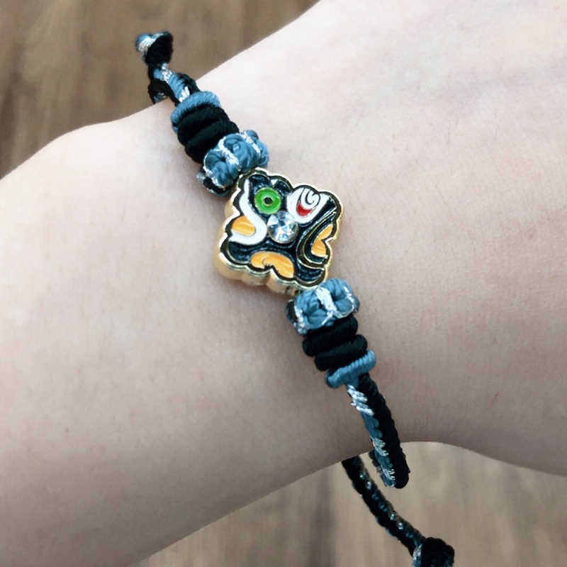 cinese-Bracciale a corda intrecciata in stile