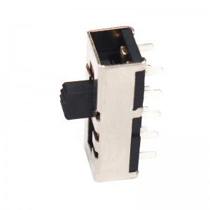 Interruttore di scorrimento SS24H25 senza orecchie, perni corti, tiro verticale, interruttore audio ad alto corrente, interruttore elettronico per elettrodomestici domestici