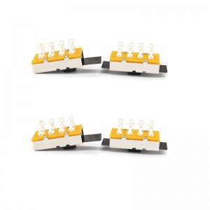 Scivolo Switch SS23L16, High Current, tre-posizione, doppia-riga, 8-Pin, interruttore del trituratore, interruttore di scorrimento verticale per apparecchiature meccaniche