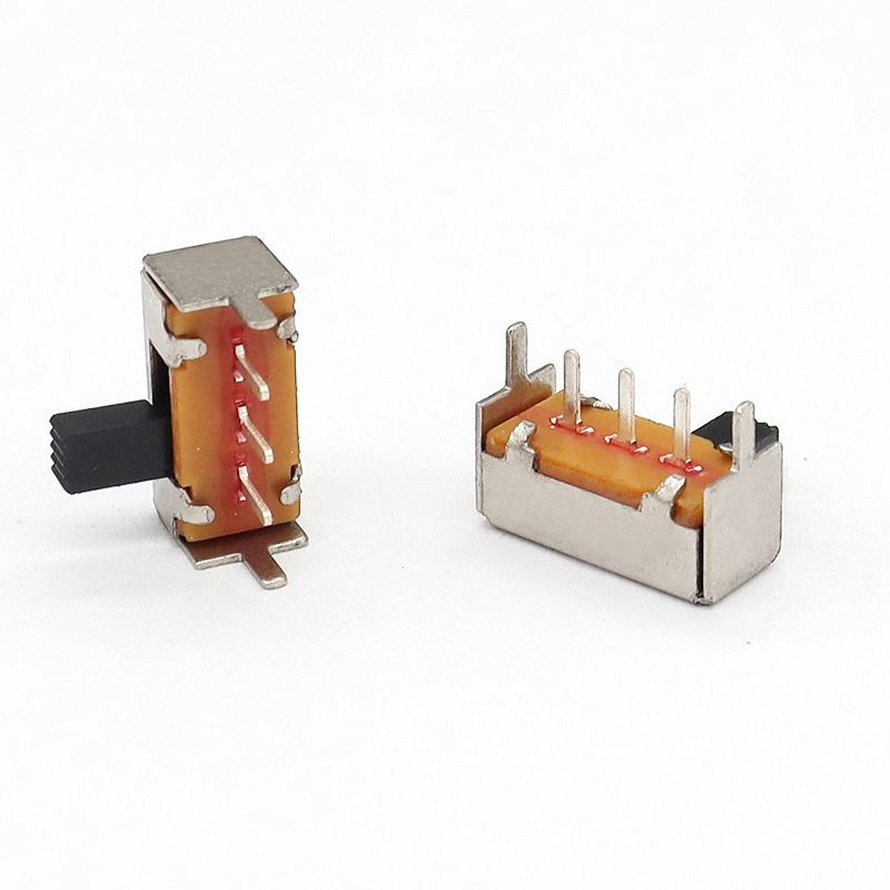 Scivolo Interruttore SK12F14 lato-Tirare l'interruttore orizzontale, lampada del soffitto-Pull Slide Switch, singolo-Fila 3-Pin Vertical Sluit Switch