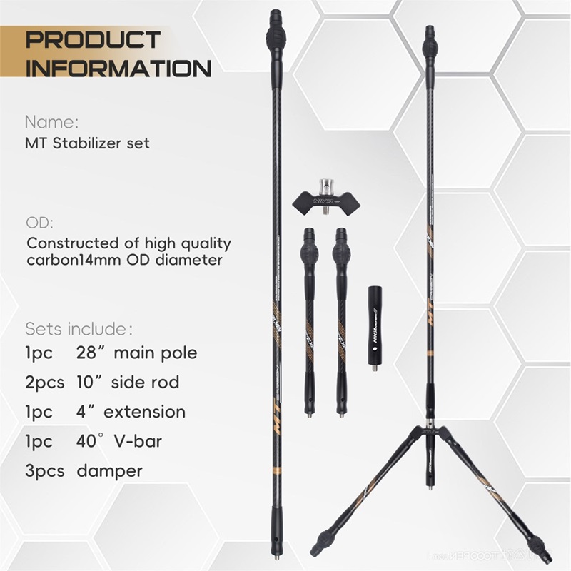 Stabilizzatori in carbonio Nika archery 240128 MT OD14MM
