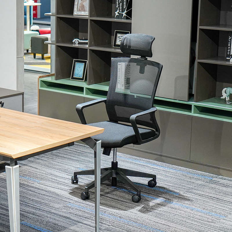 Modello BGY001 Sedia ergonomica in rete all\'ingrosso - Schienale curvo traspirante con altezza-Bracci regolabili per studio, ufficio e lunghe sessioni di seduta