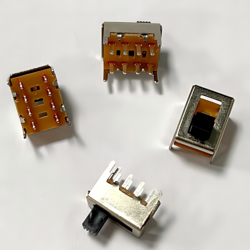 interruttore a scorrimento SS23F06 3-posizione, 10-design a perno per luci a LED -- Fabbrica diretta di Dongguan